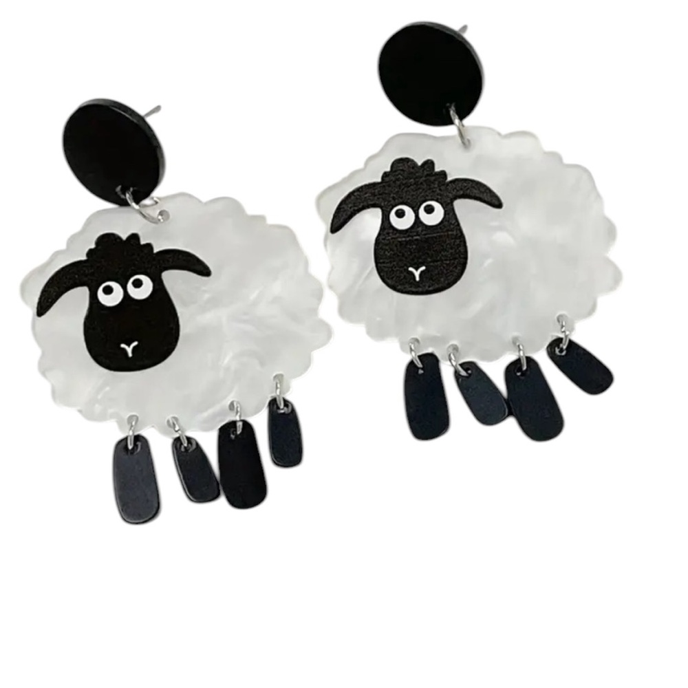 Sheep Dangle Earrings